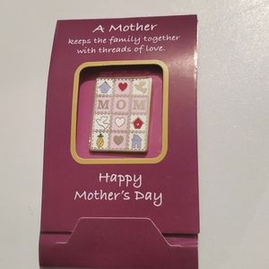 Mother's Day Family Pin with pink cross